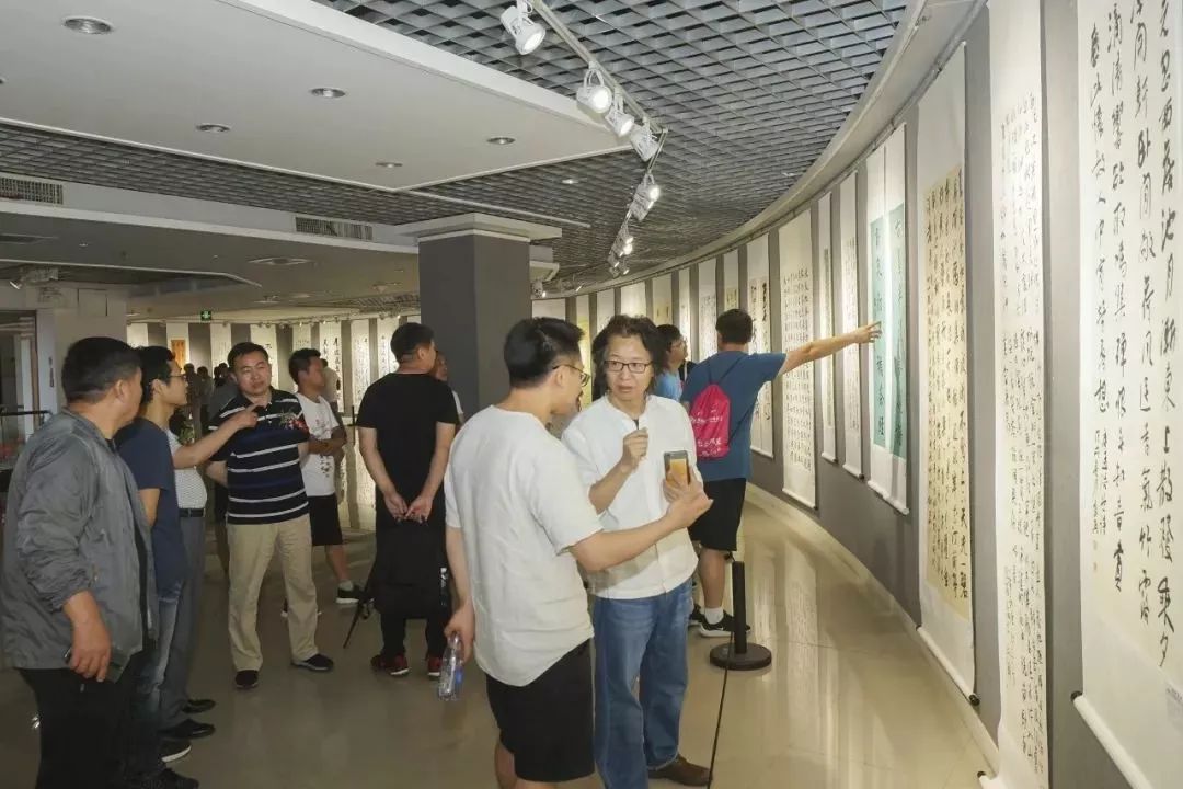 “秦韵徽风”——西安·合肥两市书法交流展在西安亮宝楼开幕(图16)