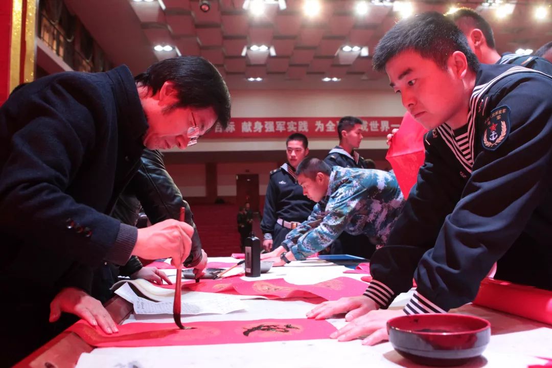 2020年“我们的中国梦”—文化进万家暨送“文化年货”系列活动｜省文联文艺志愿服务书画小分队走进军营(图11)