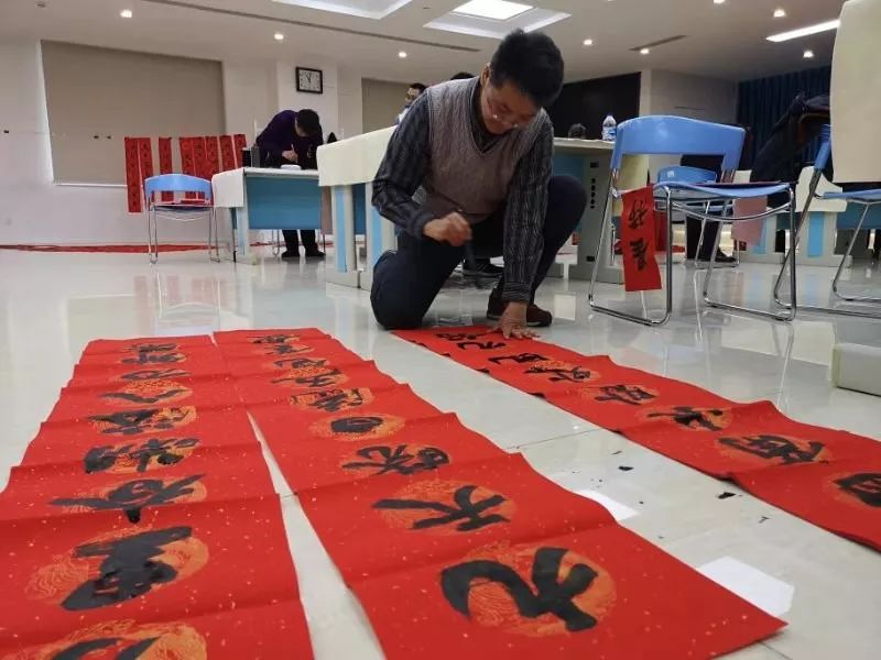 全省书法界深入开展2020年“我们的中国梦”——文化进万家暨“同心同书·祖国新春好”送万福进万家活动（二）(图60)