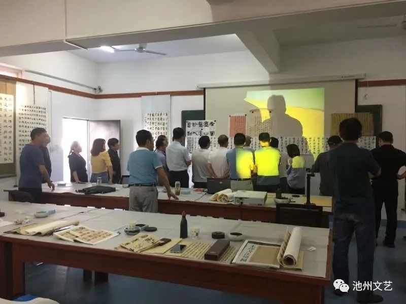 池州市书协行草书培训在池口小学开班(图7)