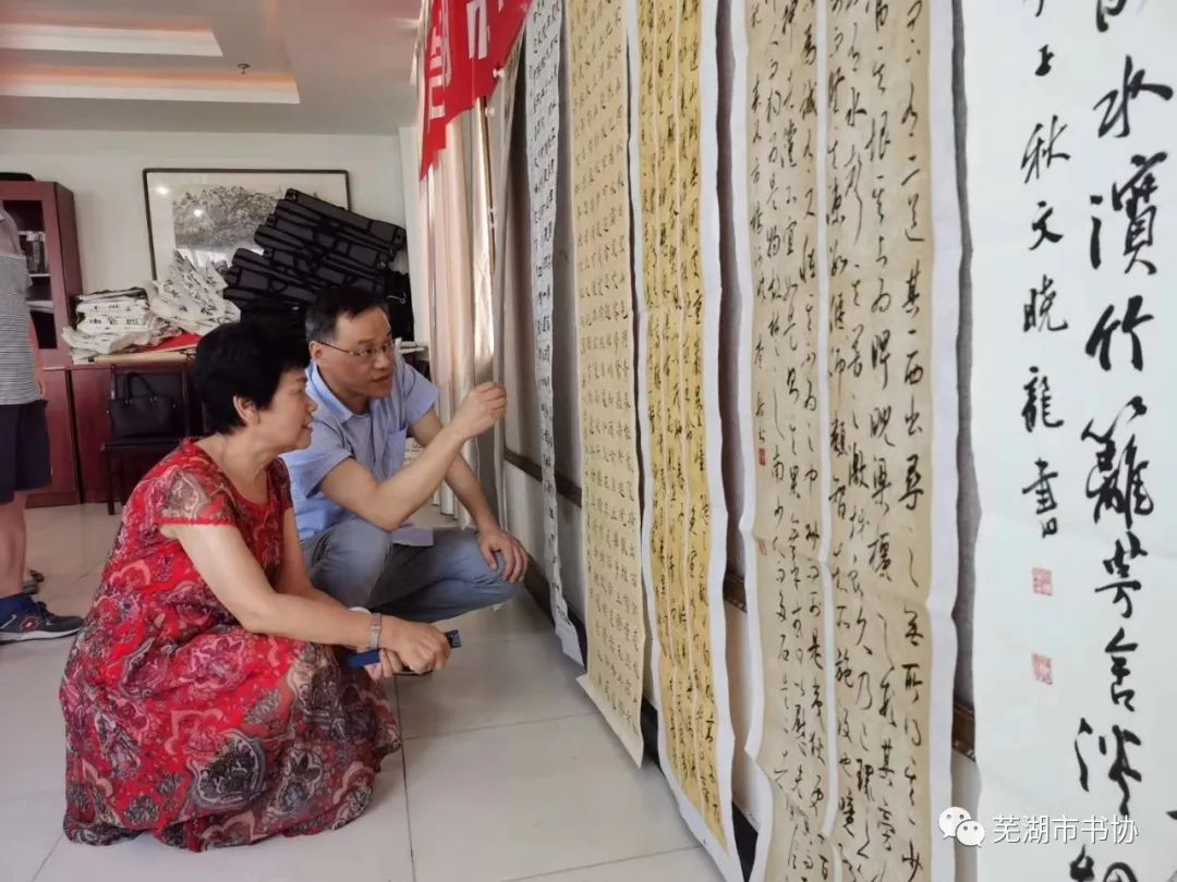 芜湖市书法家协会走进南陵学习传达习近平总书记考察安徽重要讲话精神 开展文化志愿服务活动(图5)