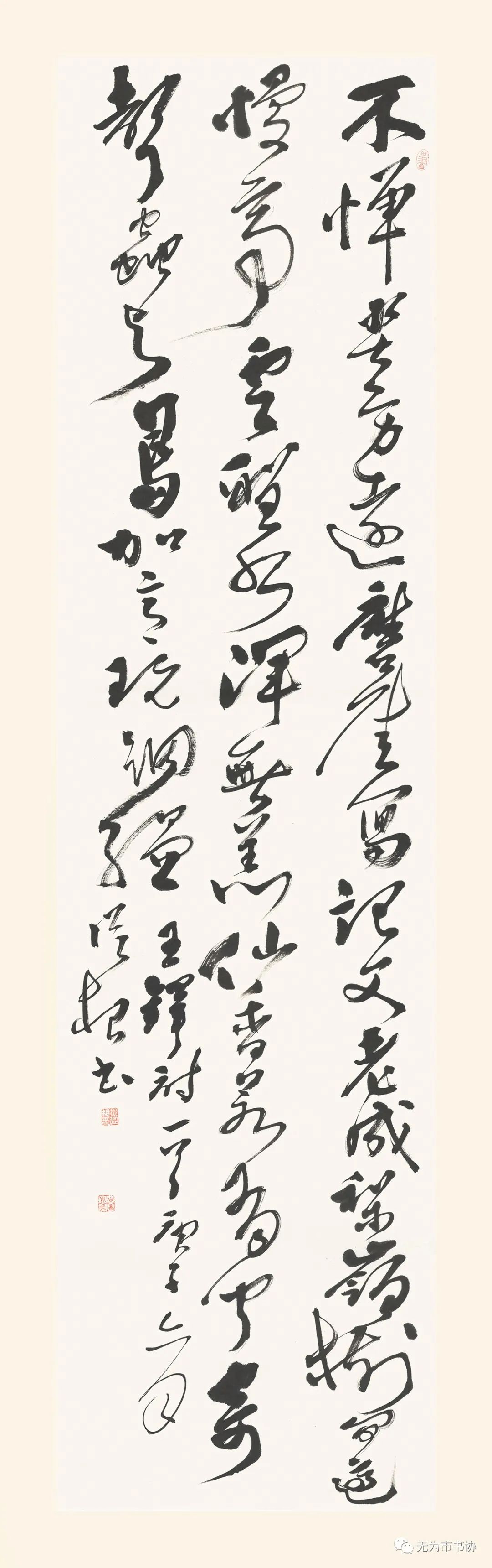 笔墨传承经典 携手共奔小康——无为市第二届临摹与创作书法作品展在无为市图书馆举办(图34)
