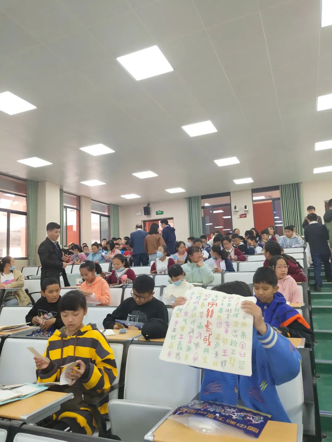 传承弘扬中华优秀传统文化 | 古文字书法篆刻创作与传播活动走进合肥市第三十五中学西藏班(图5)